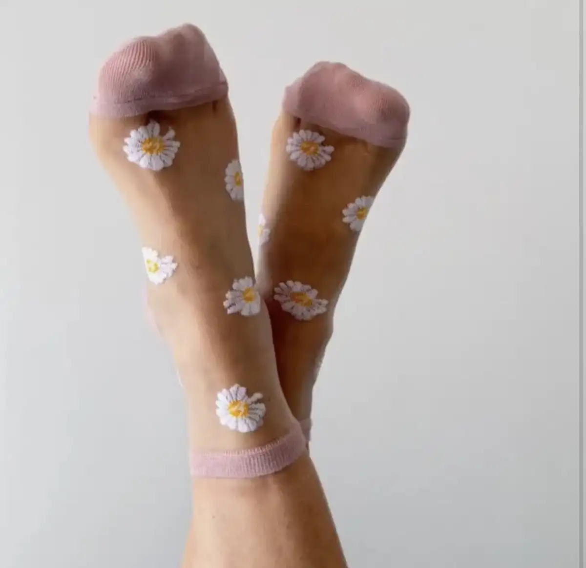 SOCQUETTES FLORA ROSE