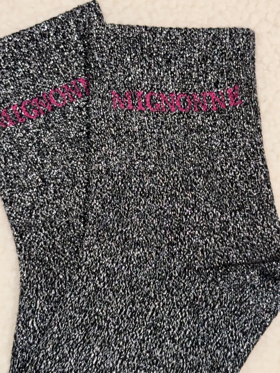 CHAUSSETTES À PAILLETTES  « MIGNONNE »