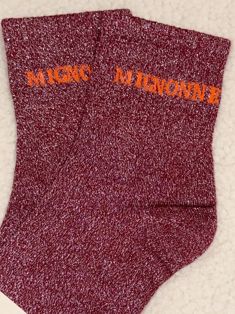 CHAUSSETTES À PAILLETTES  « MIGNONNE »