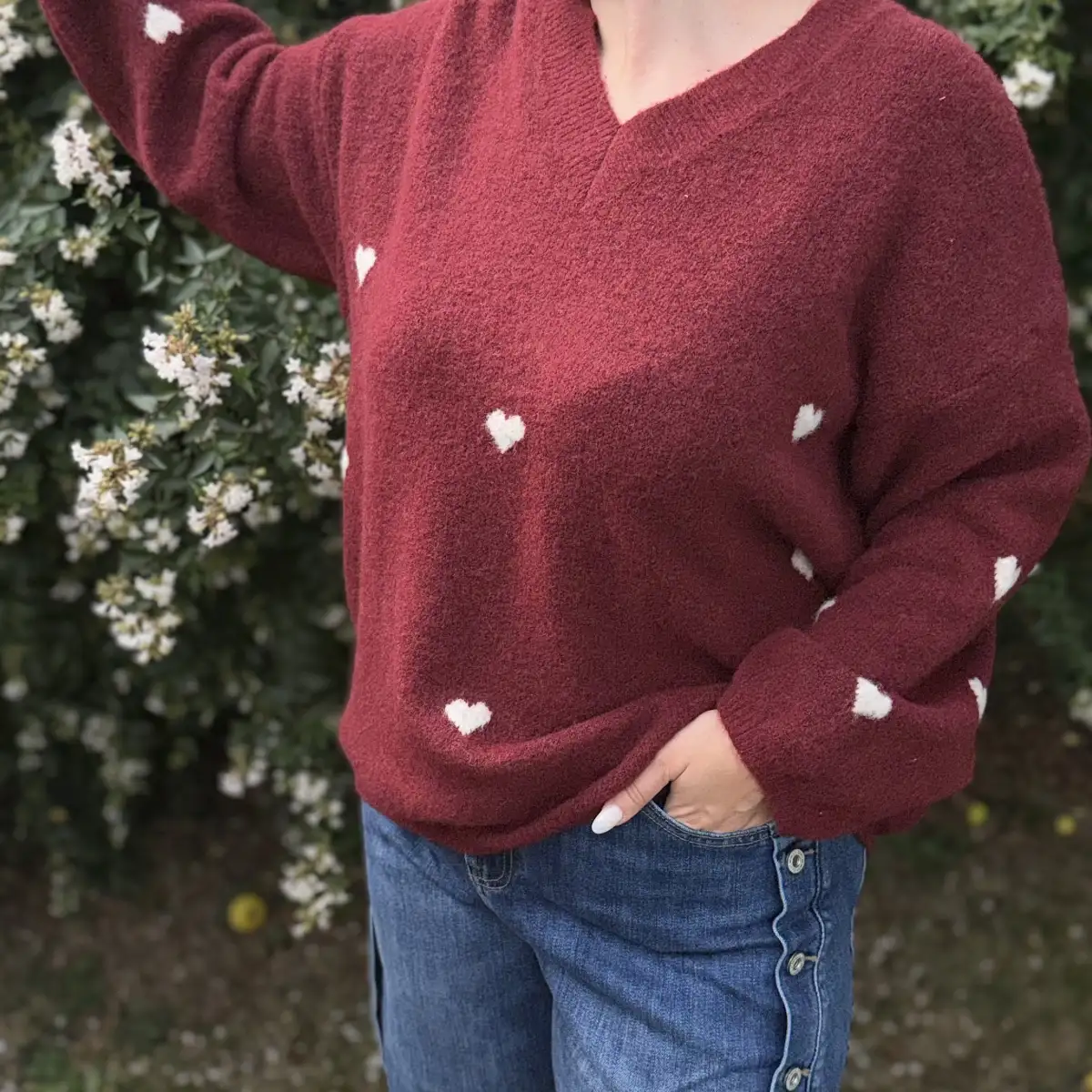 PULL TOUT DOUX COEURS
