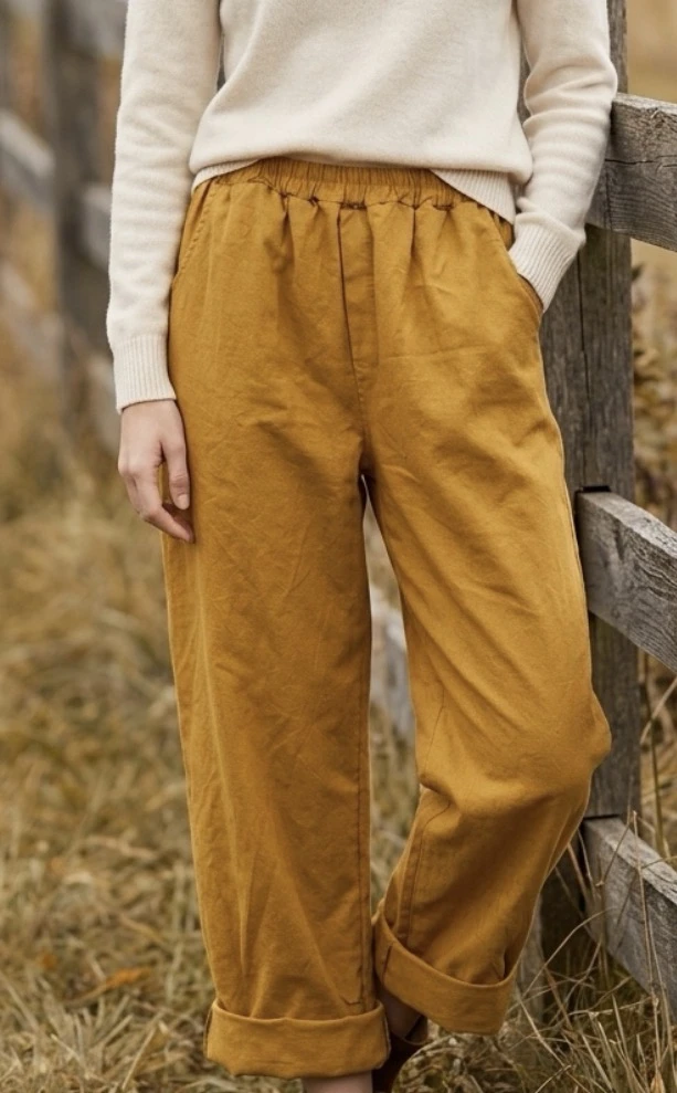 PANTALON CAROTTE COTON EPAIS
