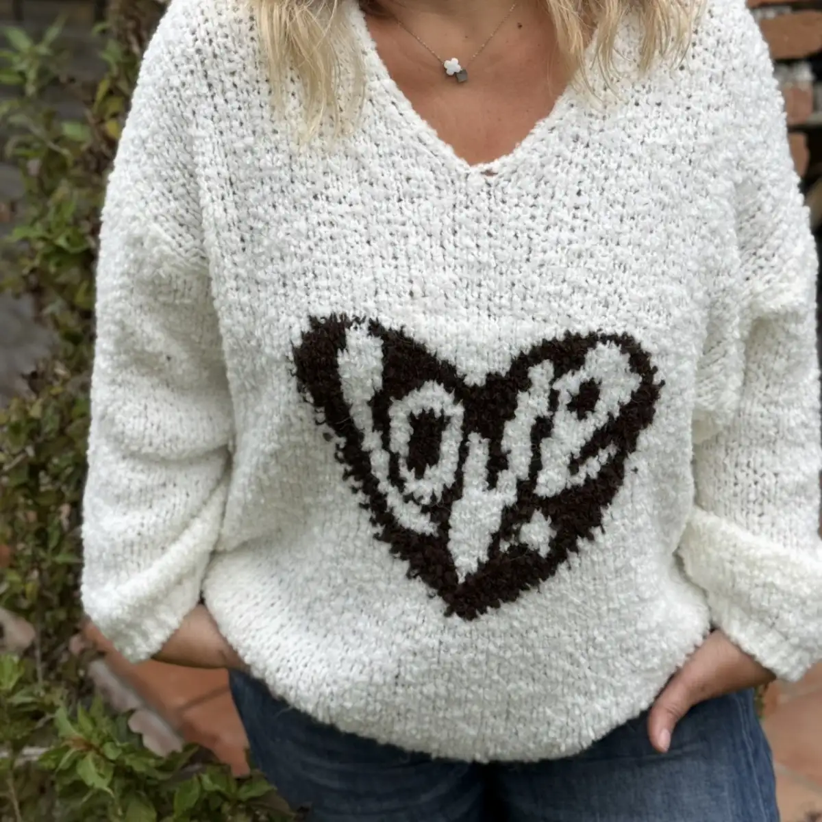 PULL TOUT DOUX COEUR LOVE