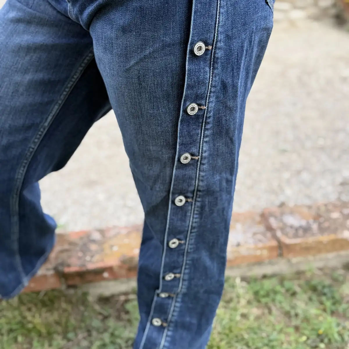 JEAN COUPE BAREL S.WOMAN A BOUTONS DECORATIFS