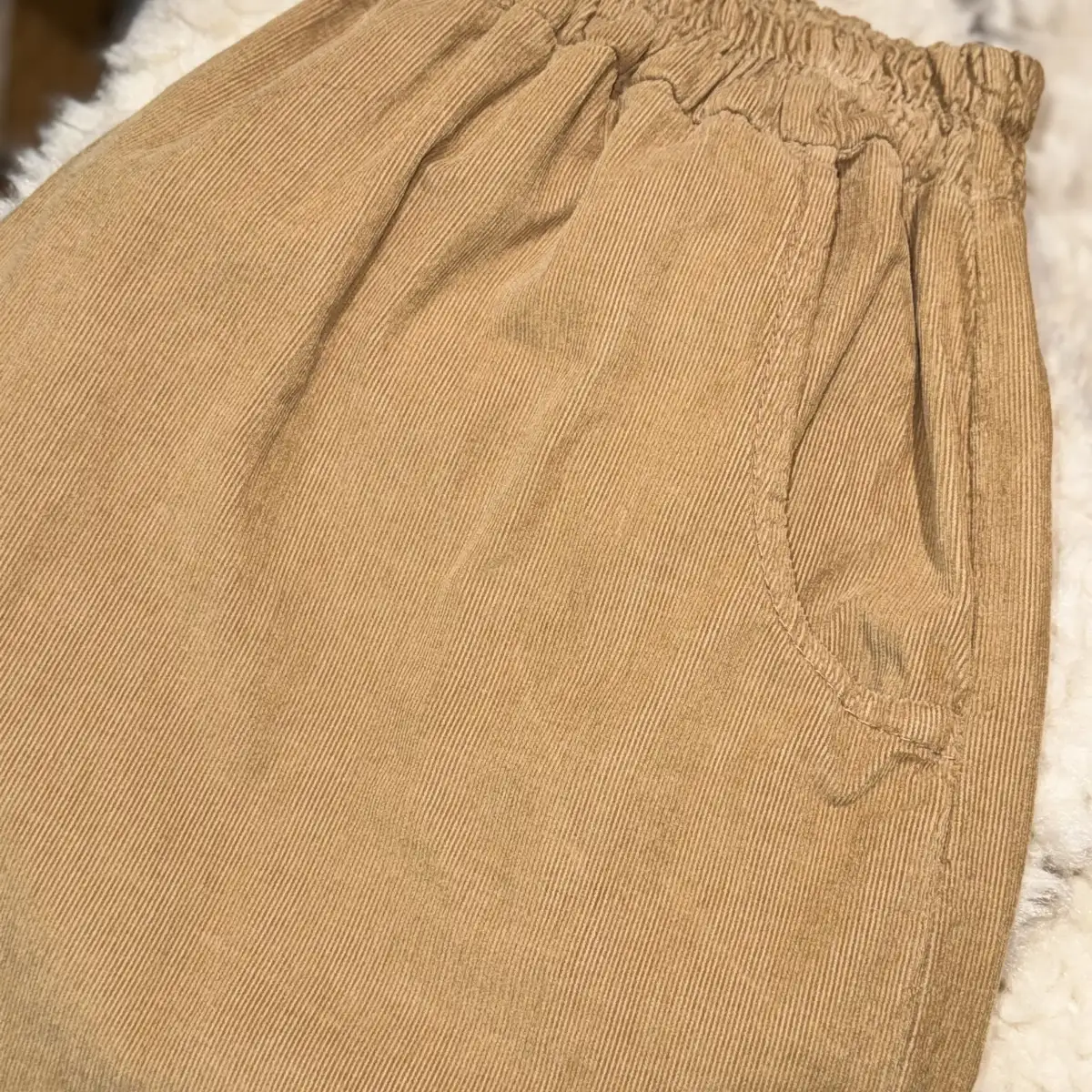 PANTALON VELOURS COTELE COUPE BALLON